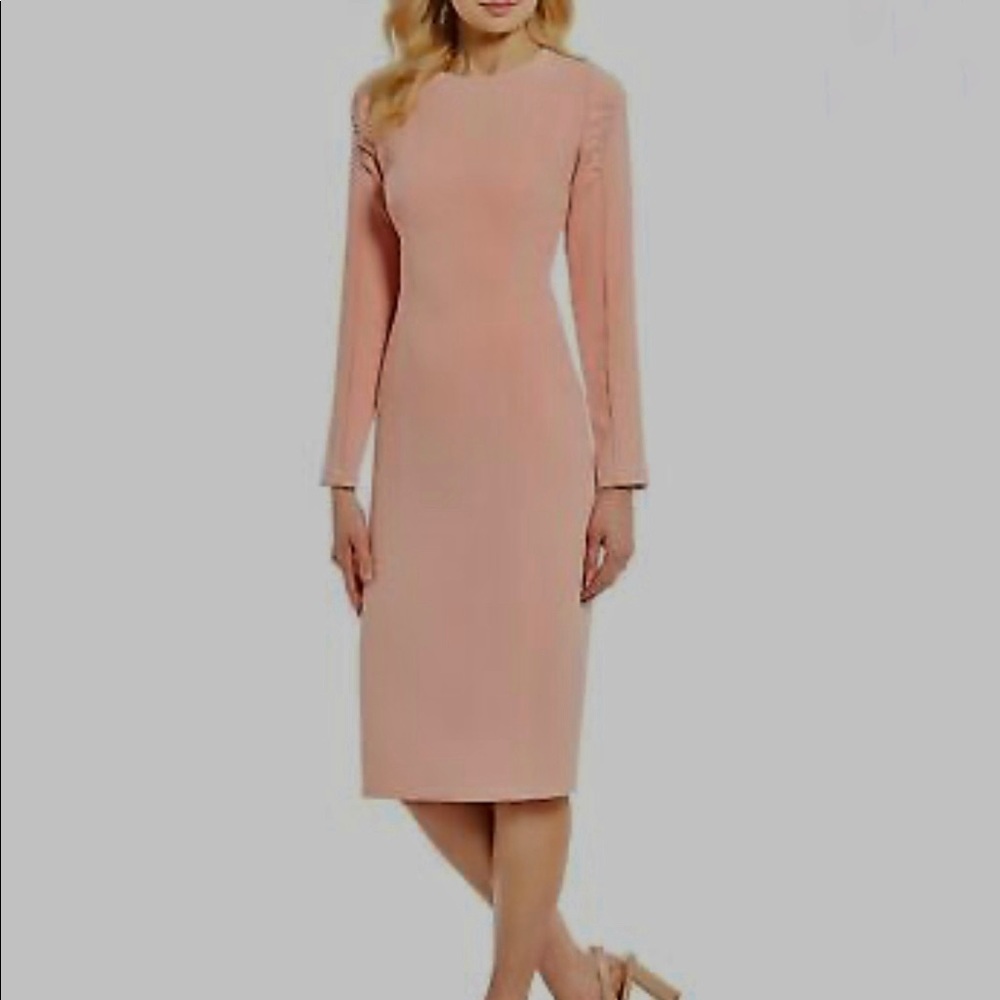 Antonio Melani Formal Midi Dress in Rose Cloud